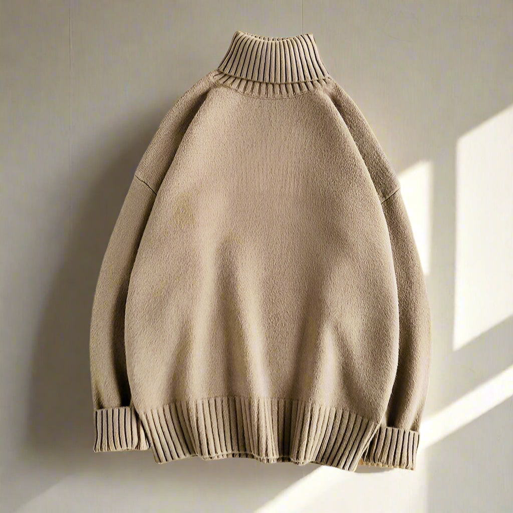 Col Roulé avec Coupe Ajustée pour Hommes | Idéal pour l’Automne et l’Hiver