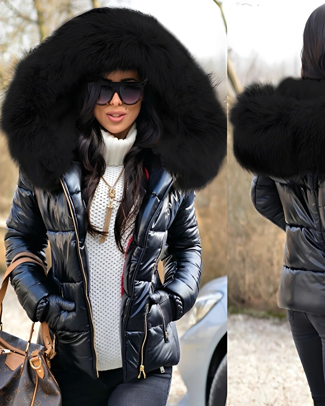 Doudoune Longue avec Capuche pour Femme | Idéale pour l’Hiver