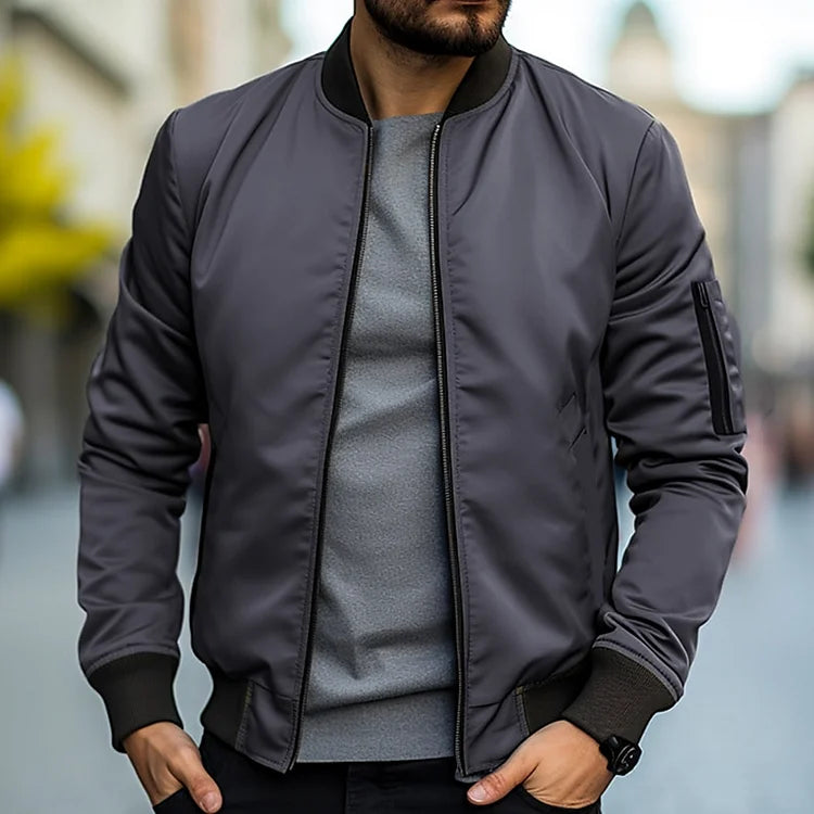 Blouson Bomber avec Col Côtelé pour Homme | Idéal pour un Usage Quotidien