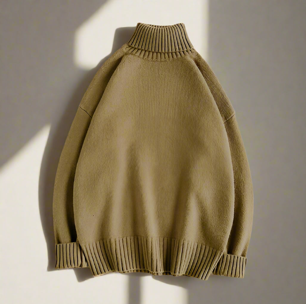 Col Roulé avec Coupe Ajustée pour Hommes | Idéal pour l’Automne et l’Hiver