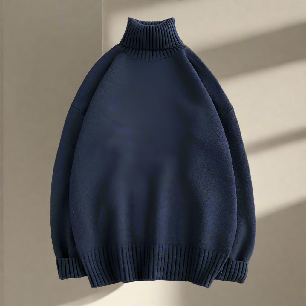 Col Roulé avec Coupe Ajustée pour Hommes | Idéal pour l’Automne et l’Hiver