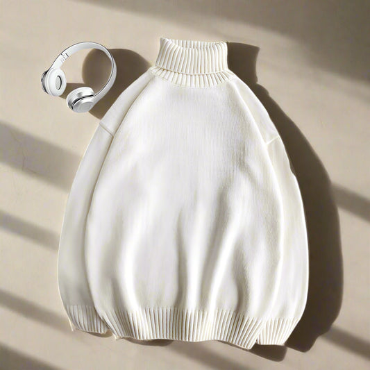 Col Roulé avec Coupe Ajustée pour Hommes | Idéal pour l’Automne et l’Hiver