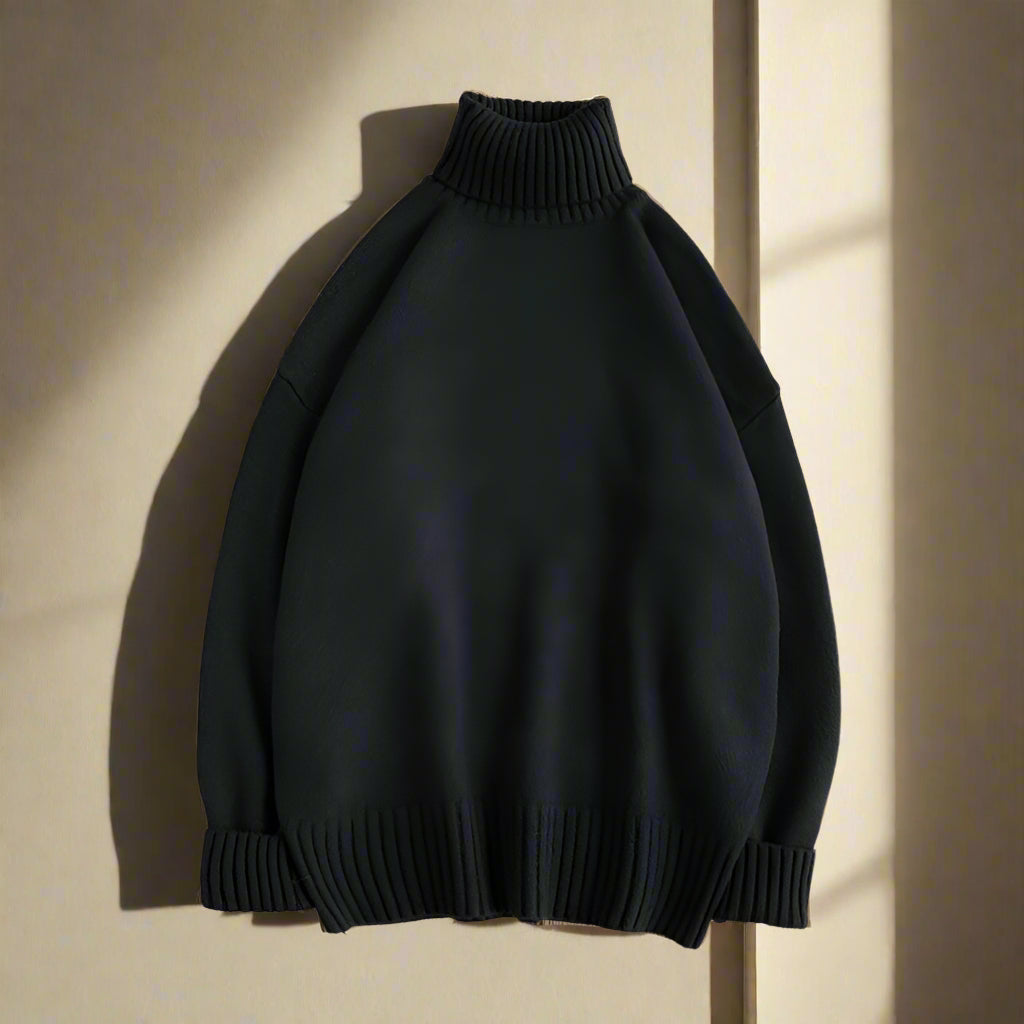 Col Roulé avec Coupe Ajustée pour Hommes | Idéal pour l’Automne et l’Hiver