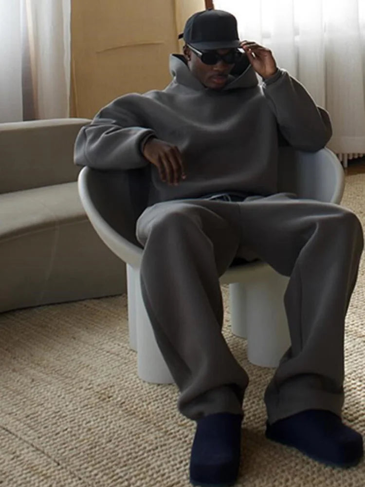 Ensemble Décontracté avec Sweat À Capuche Et Pantalon pour Hommes | Idéal pour L’Automne