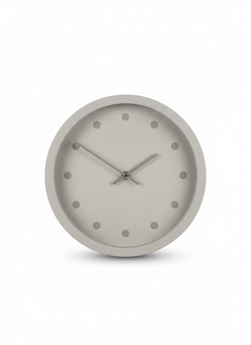 Horloge Murale Minimaliste Grise
