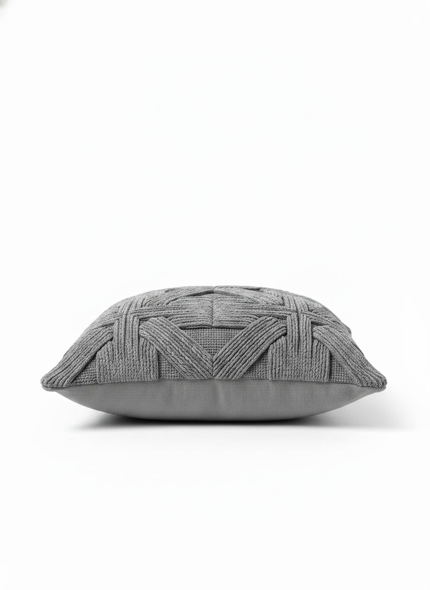 Coussin Texturé Gris