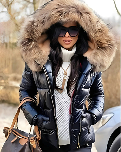 Doudoune Longue avec Capuche pour Femme | Idéale pour l’Hiver