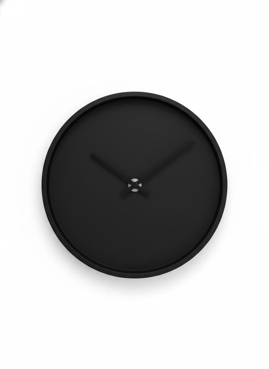 Horloge Murale Moderne Noire