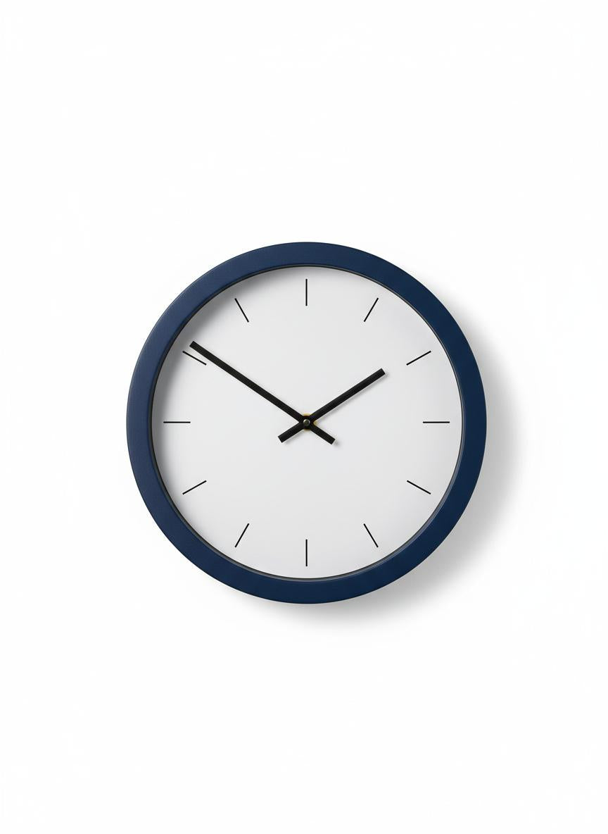 Horloge Murale Ronde Bleu Marine
